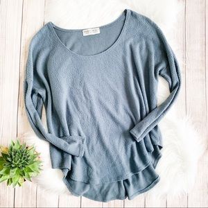 UO Project Social T Blue Long Sleeve Tee